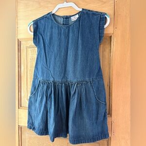 Stylish Hanna Anderson Blue Denim Kids Dress